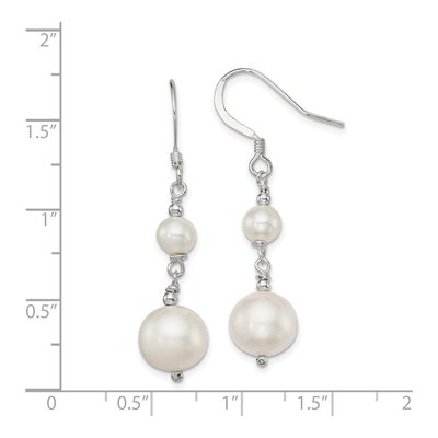 Sterling Silver Freshwater Cultured Pearl Dangle Earrings – view 5