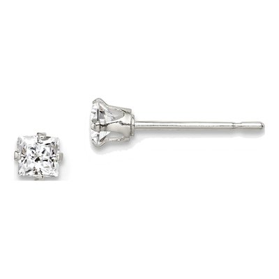 Sterling Silver Crystal Stud Earring Set of 3 – view 3