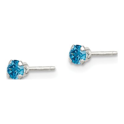 Sterling Silver 4pc Stud Earring Set – view 5