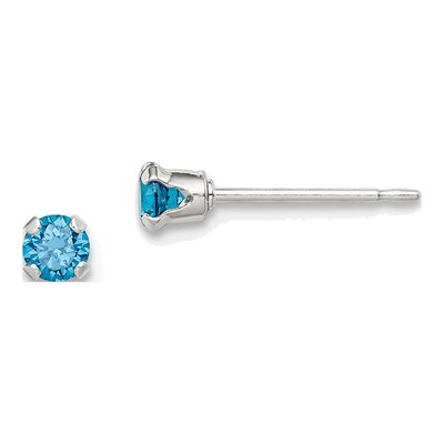 Sterling Silver 4pc Stud Earring Set – view 7