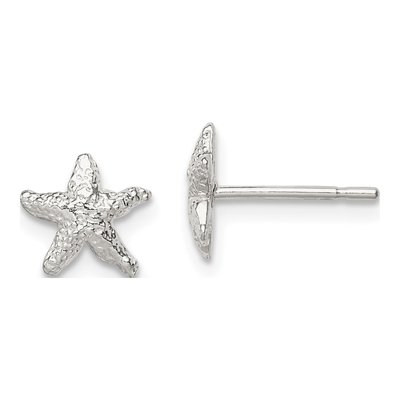 Sterling Silver Starfish Mini Stud Earrings