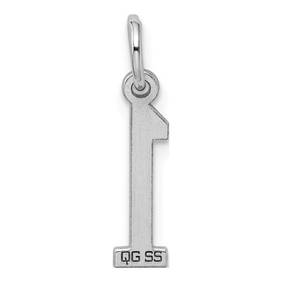 Sterling Silver Number 1 Charm – view 5