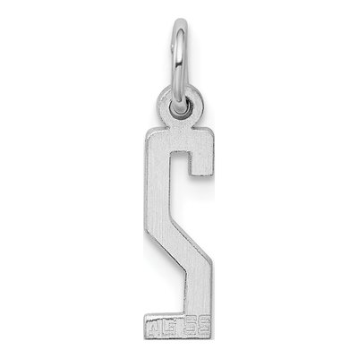 Sterling Silver Number 2 Pendant – view 5
