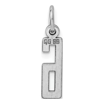 Sterling Silver Number 6 Charm – view 5