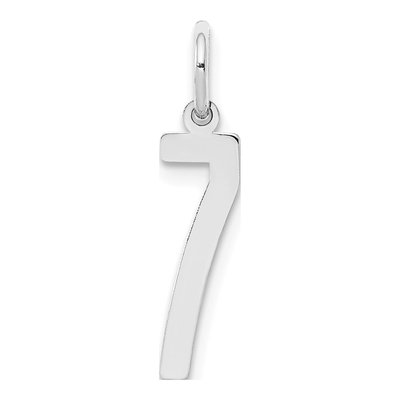 Sterling Silver Number 7 Pendant