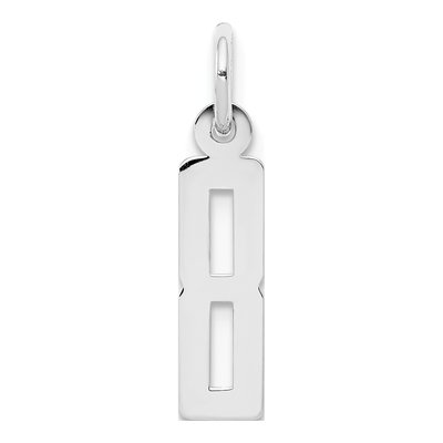 Sterling Silver Number 8 Charm