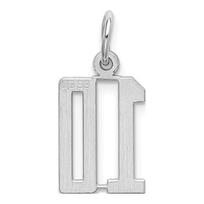 Sterling Silver Number 10 Pendant – view 5