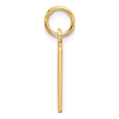 Sterling Silver Gold-Plated Number 10 Charm – view 2