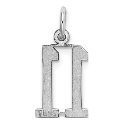 Sterling Silver Number 11 Charm – view 5