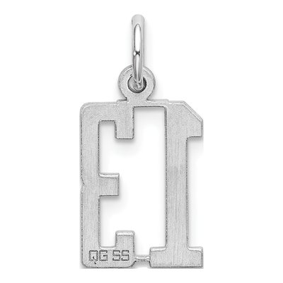 Sterling Silver Number 13 Charm – view 5