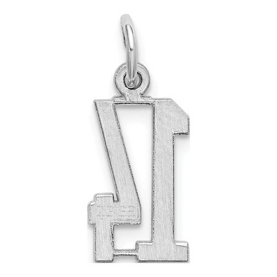 Sterling Silver Number 14 Pendant – view 5
