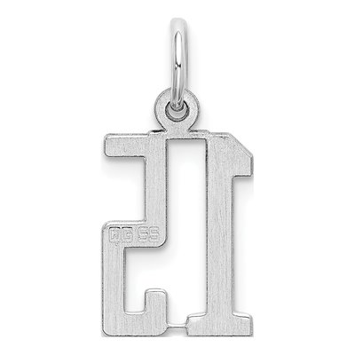 Sterling Silver Number 15 Charm – view 5