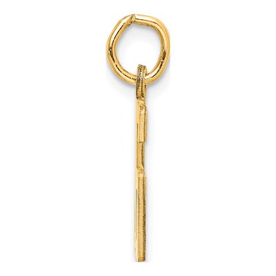 Sterling Silver Gold-Plated Number 16 Charm – view 2