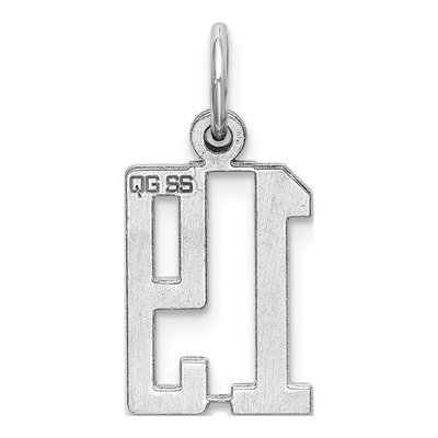 Sterling Silver Number 19 Charm – view 5