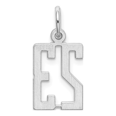 Sterling Silver Number 23 Pendant – view 5