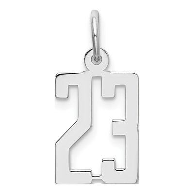 Sterling Silver Number 23 Pendant