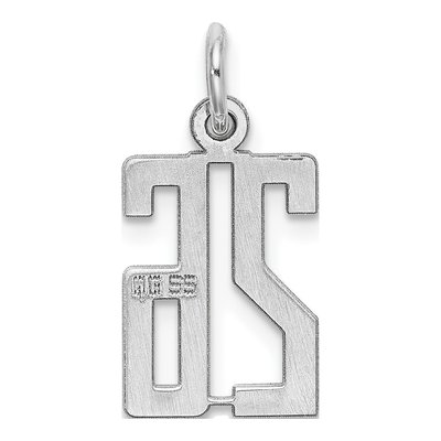 Sterling Silver Number 26 Pendant – view 5
