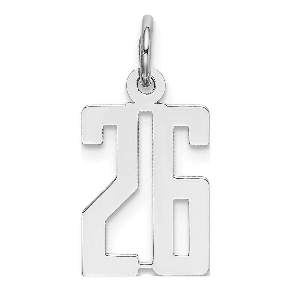 Sterling Silver Number 26 Pendant