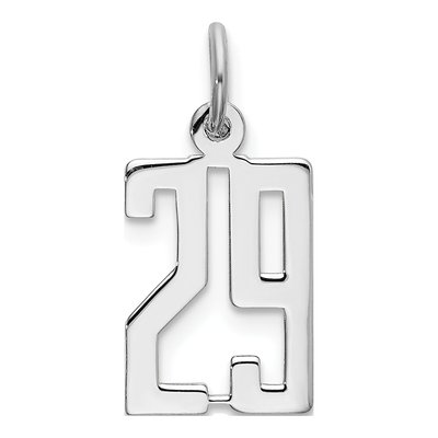 Sterling Silver Number 29 Pendant
