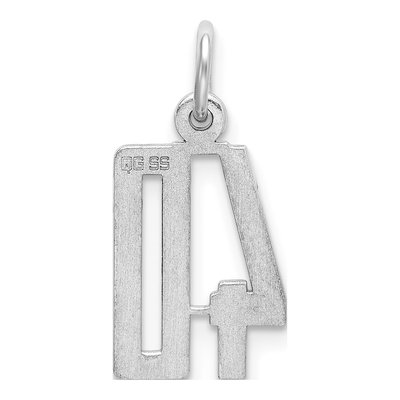 Sterling Silver Number 40 Charm – view 5