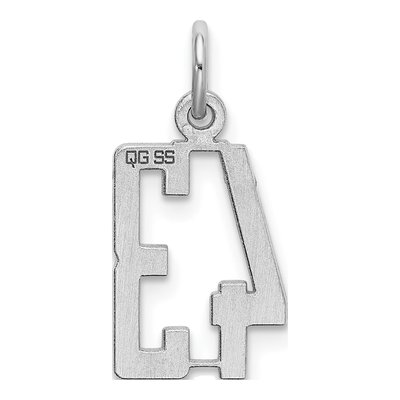 Sterling Silver Number 43 Charm – view 5