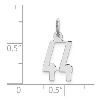 Sterling Silver Number 44 Charm – view 4