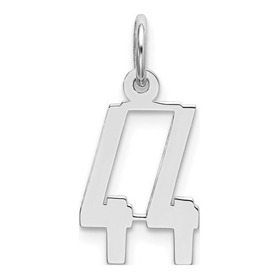 Sterling Silver Number 44 Charm