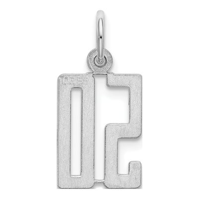 Sterling Silver Number 50 Charm – view 5
