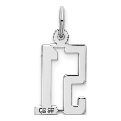 Sterling Silver Number 51 Charm – view 5