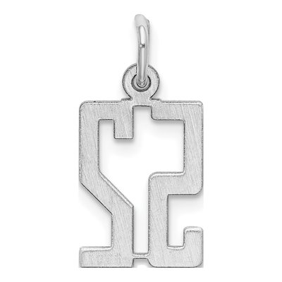 Sterling Silver Number 52 Charm – view 5