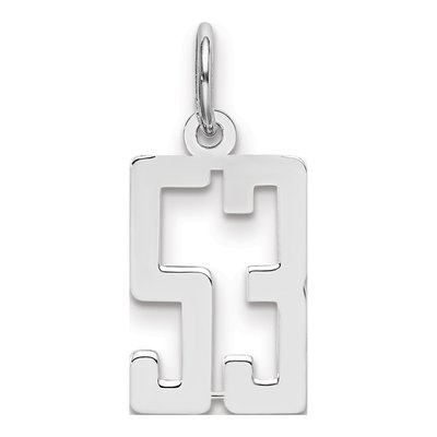 Sterling Silver Number 53 Charm