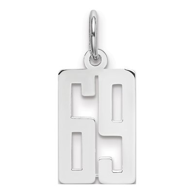 Sterling Silver Number 69 Pendant