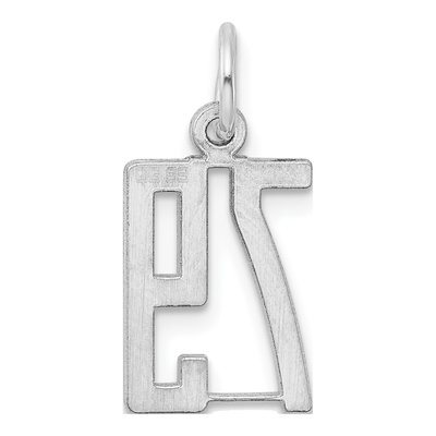 Sterling Silver Number 79 Charm – view 5