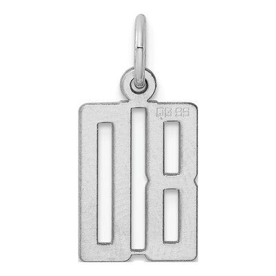 Sterling Silver Number 80 Pendant – view 5
