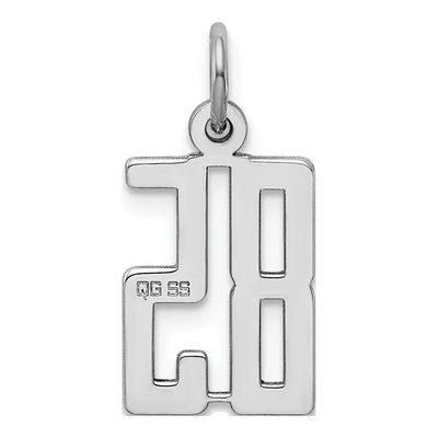 Sterling Silver Number 85 Charm – view 5