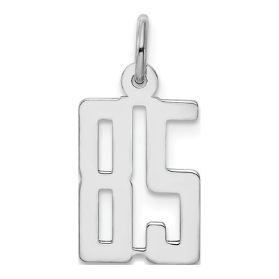 Sterling Silver Number 85 Charm