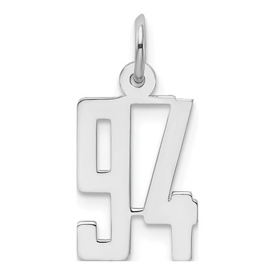 Sterling Silver Number 94 Charm