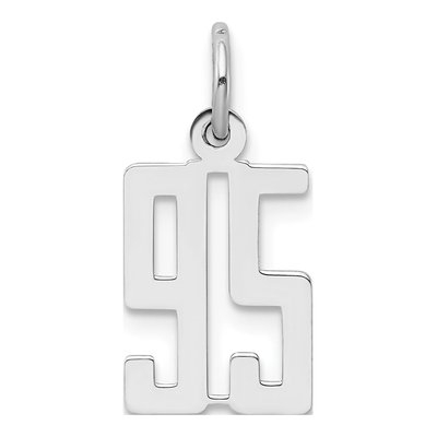 Sterling Silver Number 95 Charm