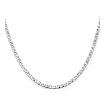 Sterling Silver 3.15mm Curb Flat Anchor Chain – view 2