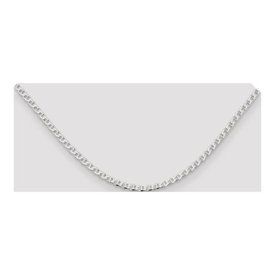 Sterling Silver 3.15mm Curb Flat Anchor Chain – view 4