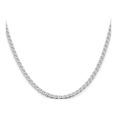 Sterling Silver 3.15mm Curb Flat Anchor Chain – view 3