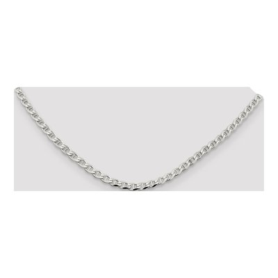 Sterling Silver 4.15mm Curb Flat Anchor Chain – view 4