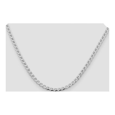 Sterling Silver 4.15mm Curb Flat Anchor Chain – view 4