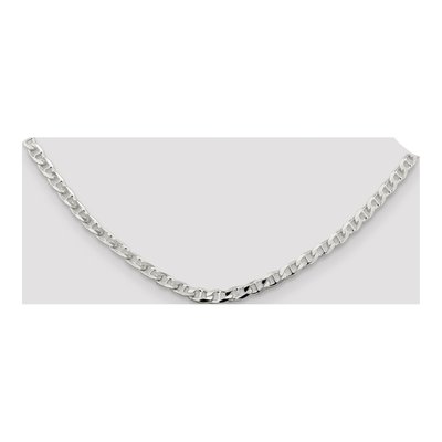 Sterling Silver 4.65mm Curb Flat Anchor Chain – view 4