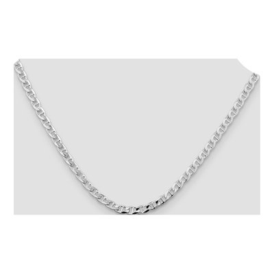 Sterling Silver 4.65mm Curb Flat Anchor Chain – view 4