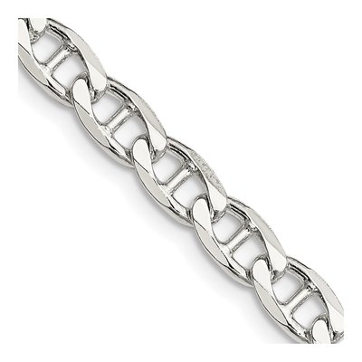 Sterling Silver 5.7mm Flat Curb Anchor Chain