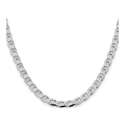 Sterling Silver 5.7mm Curb Flat Anchor Chain – view 3