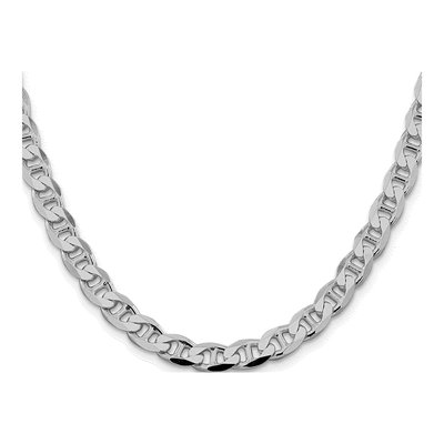 Sterling Silver 7.4mm Flat Anchor Chain – view 3