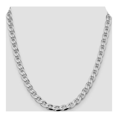 Sterling Silver 7.4mm Flat Anchor Chain – view 4