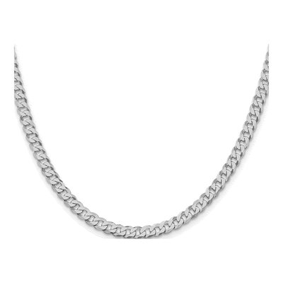 Sterling Silver 5mm Beveled Curb Chain – view 3